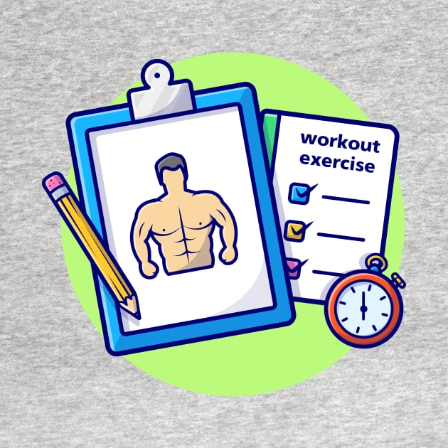 Workout Exercise Cartoon Vector Icon Illustration by Catalyst Labs